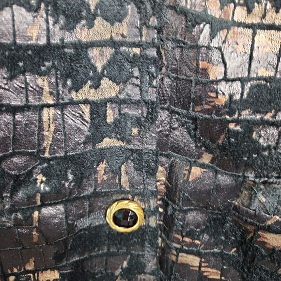 Great Cavalier by St Paul jacket blazer sz Lg black gold color - Picture 4 of 11